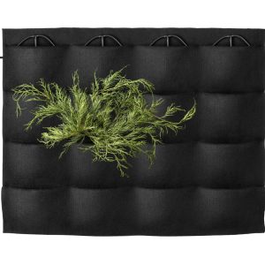 16-pocket Vertical Planter PlantaUp panel planted with plant