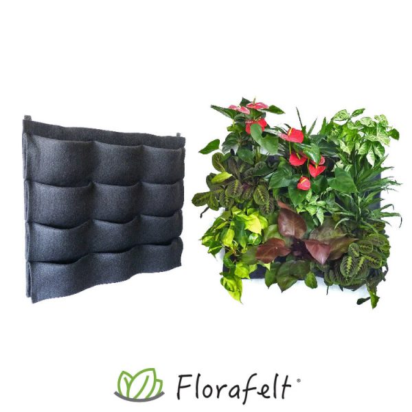 Florafelt panel for vertical garden