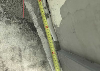 Floor drainage used for the irrigation of the green wall - Example 1