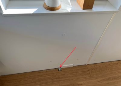 Floor drainage used for the irrigation of the green wall - Example 3